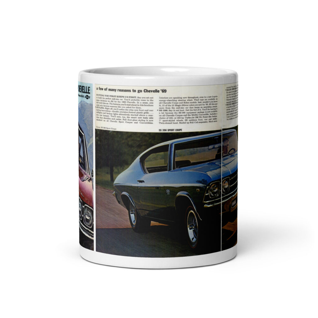 1969 Chevrolet Chevelle SS 396 Sales Brochure Coffee Mug
