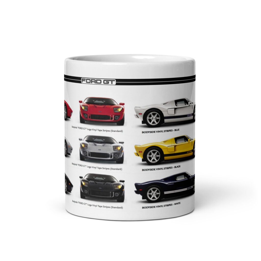 2005 Ford GT Sales Brochure Coffee Mug The 6 Standard Colors 5.4L