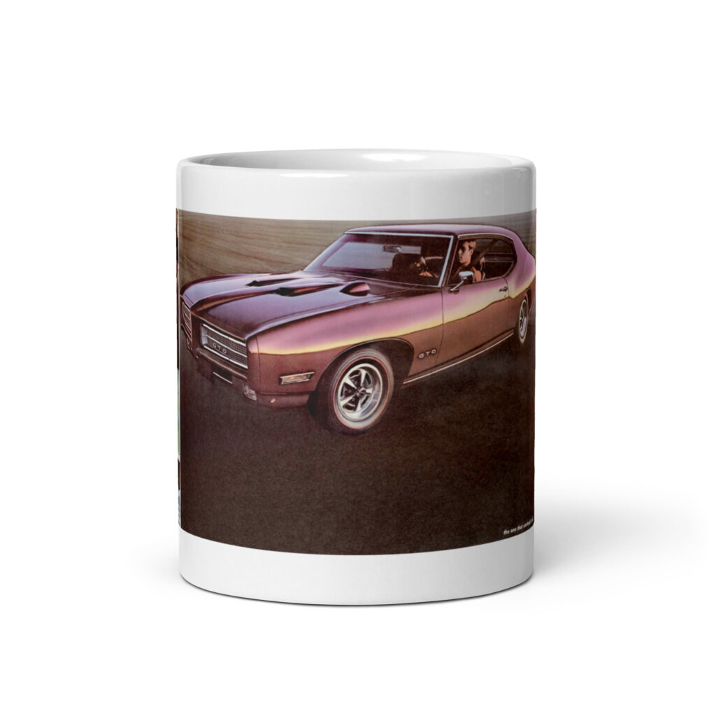1969 Pontiac Performance Brochure Coffee Mug GTO The One That Started It All