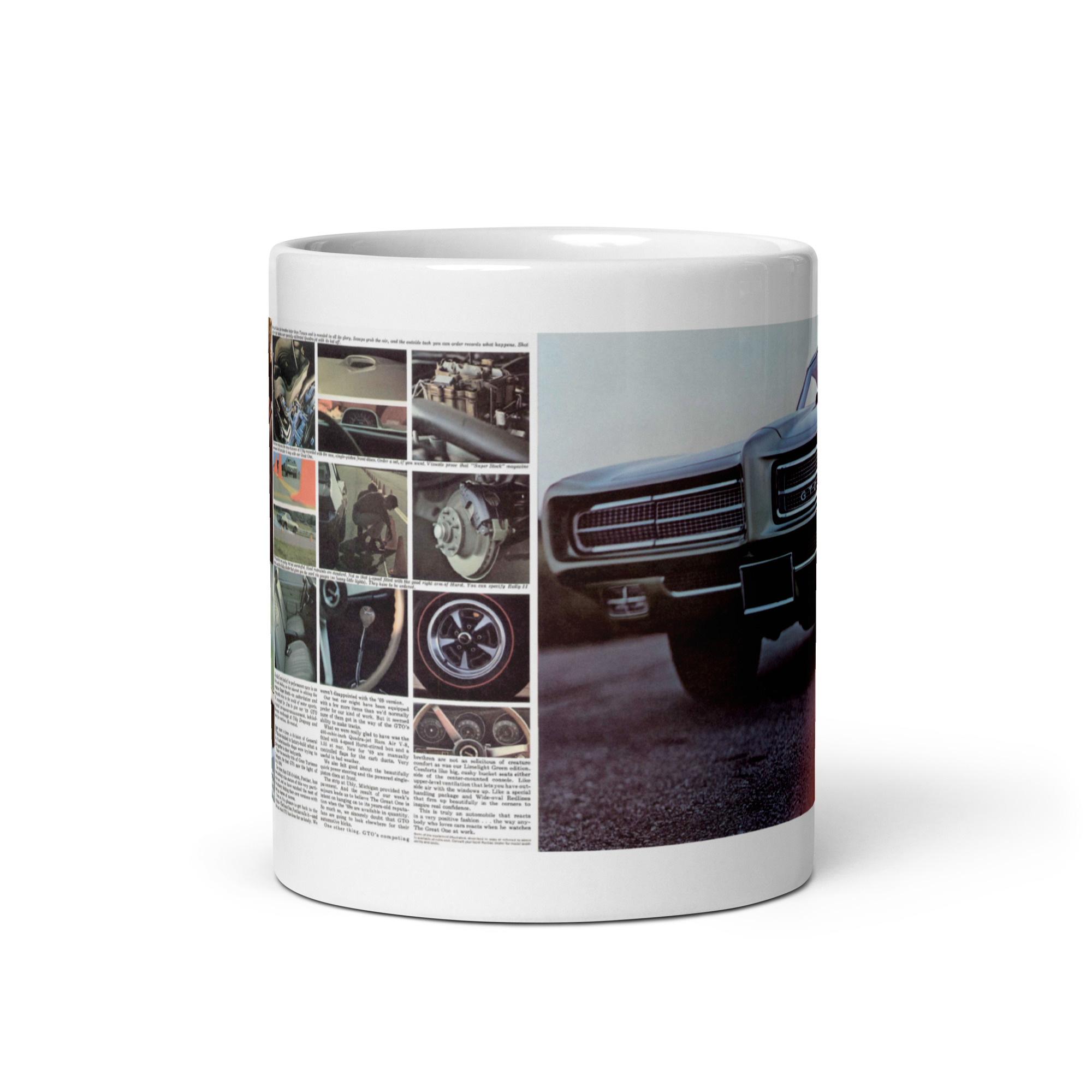 1969 Pontiac Performance Brochure Coffee Mug GTO Ram Air 400 - Image 3