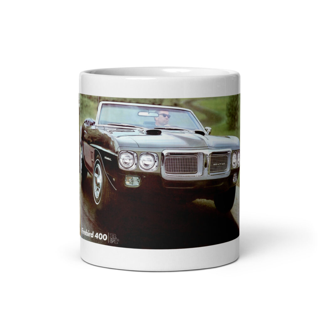 1969 Pontiac Performance Brochure Coffee Mug Firebird 400 Convertible