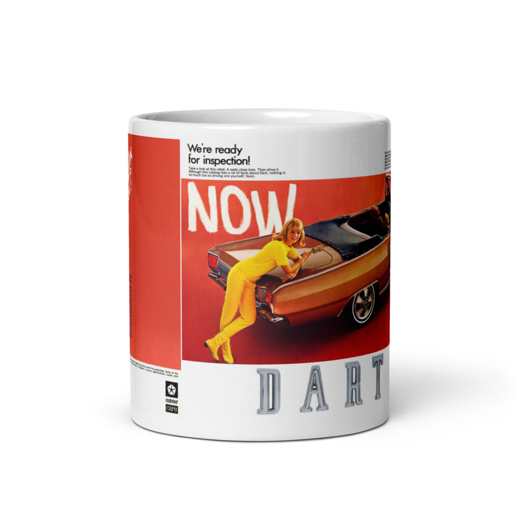 1967 Dodge Dart Sales Brochure Coffee Mug GT 273 Convertible