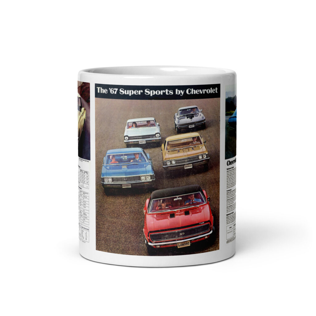 1967 Chevrolet SS Sales Brochure Coffee Mug Sport Coupe 427 Chevelle 396