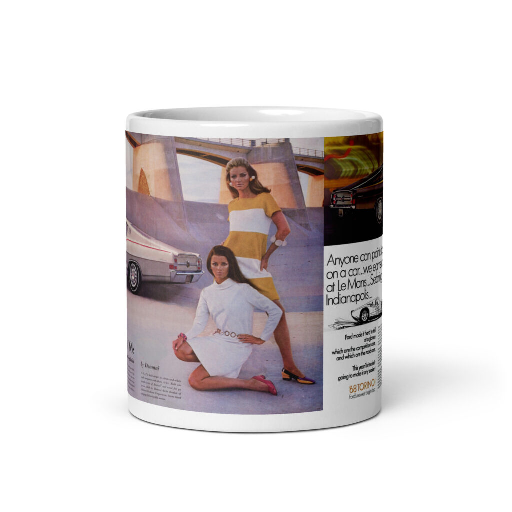 1968 Ford Torino GT Magazine Ads Coffee Mug 302 390 427