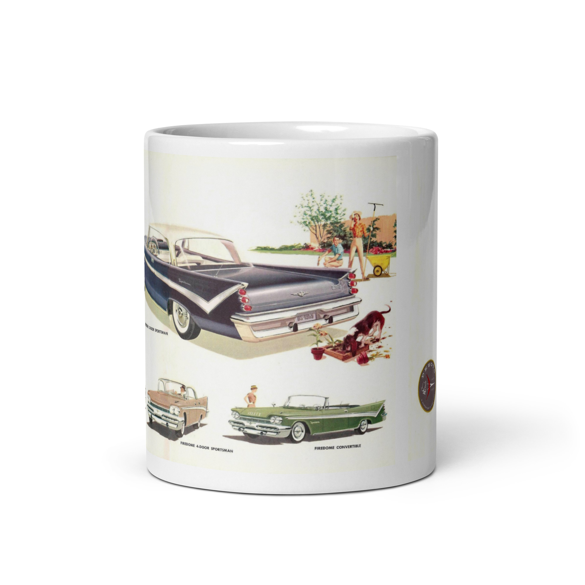 1959 Desoto Firedome Sales Brochure Coffee Mug Sportsman Convertible 383 - Image 3