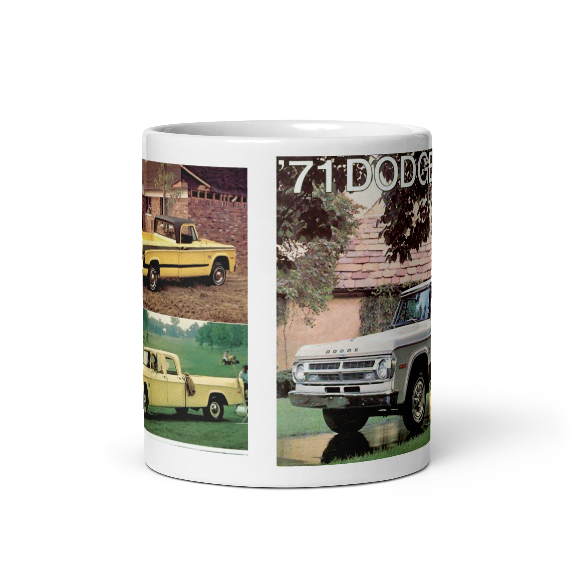 1971 Dodge Truck Light Duty Sales Brochure Coffee Mug Dude Crew Cab 383 - Image 3