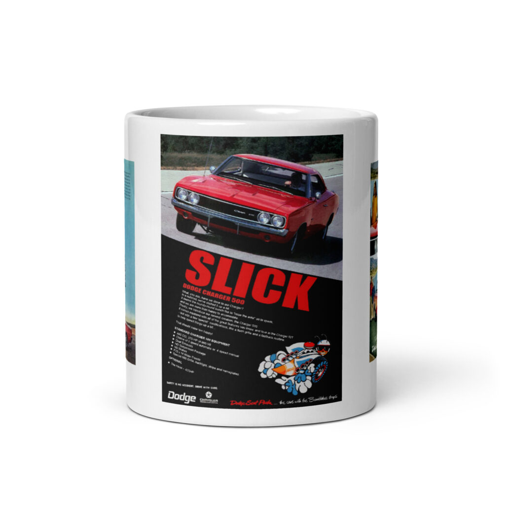 1969 Dodge Charger 500 3 Magazine Ad Coffee Mug 440 426 Hemi