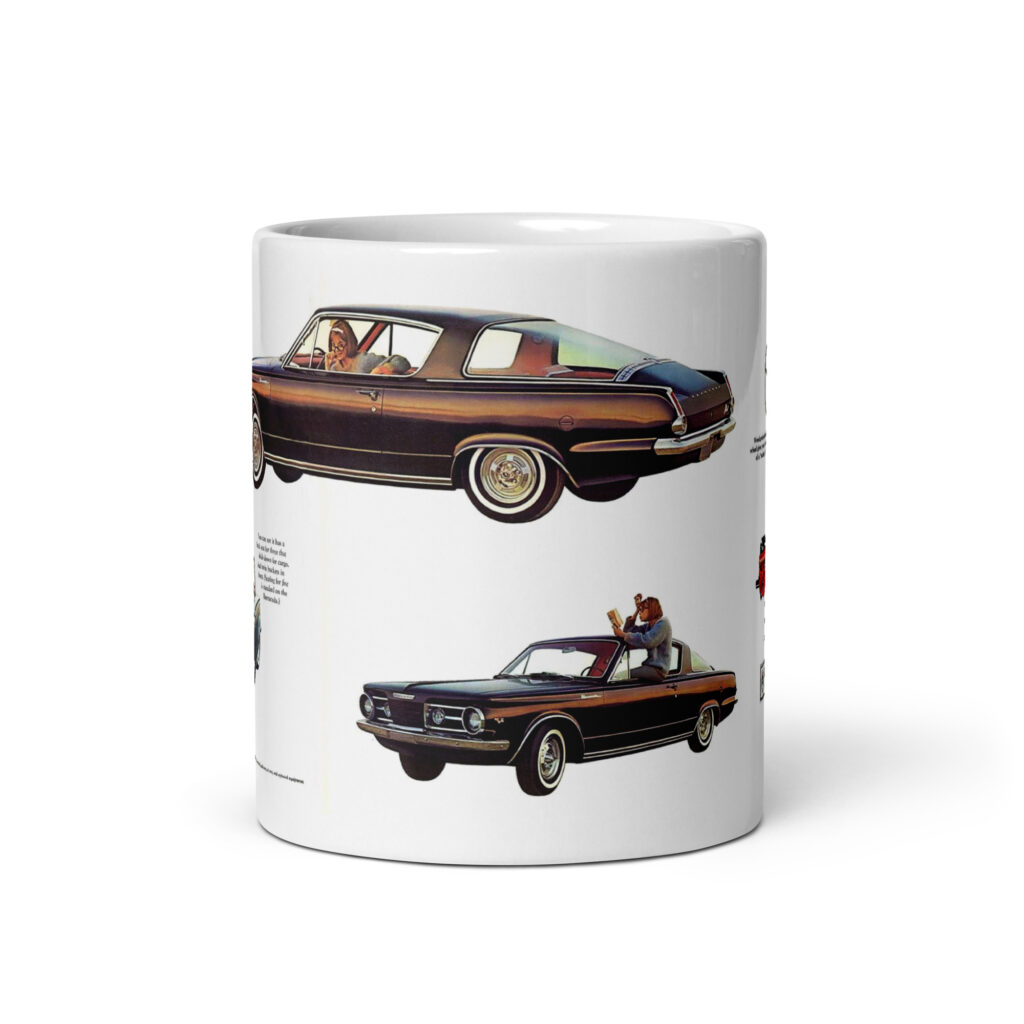 1964 Plymouth Barracuda Sales Brochure Coffee Mug 225 273