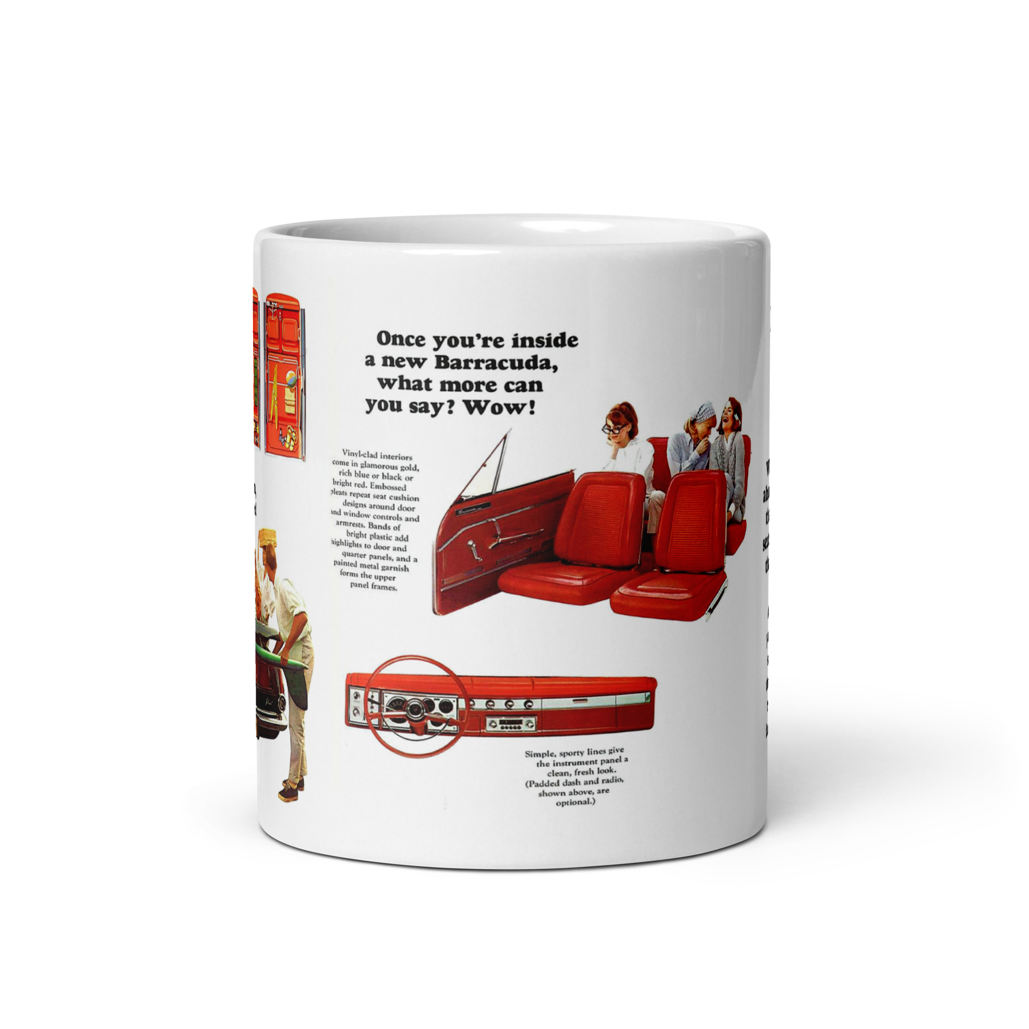 1964 Plymouth Barracuda Sales Brochure Coffee Mug #2 225 273 - Image 3