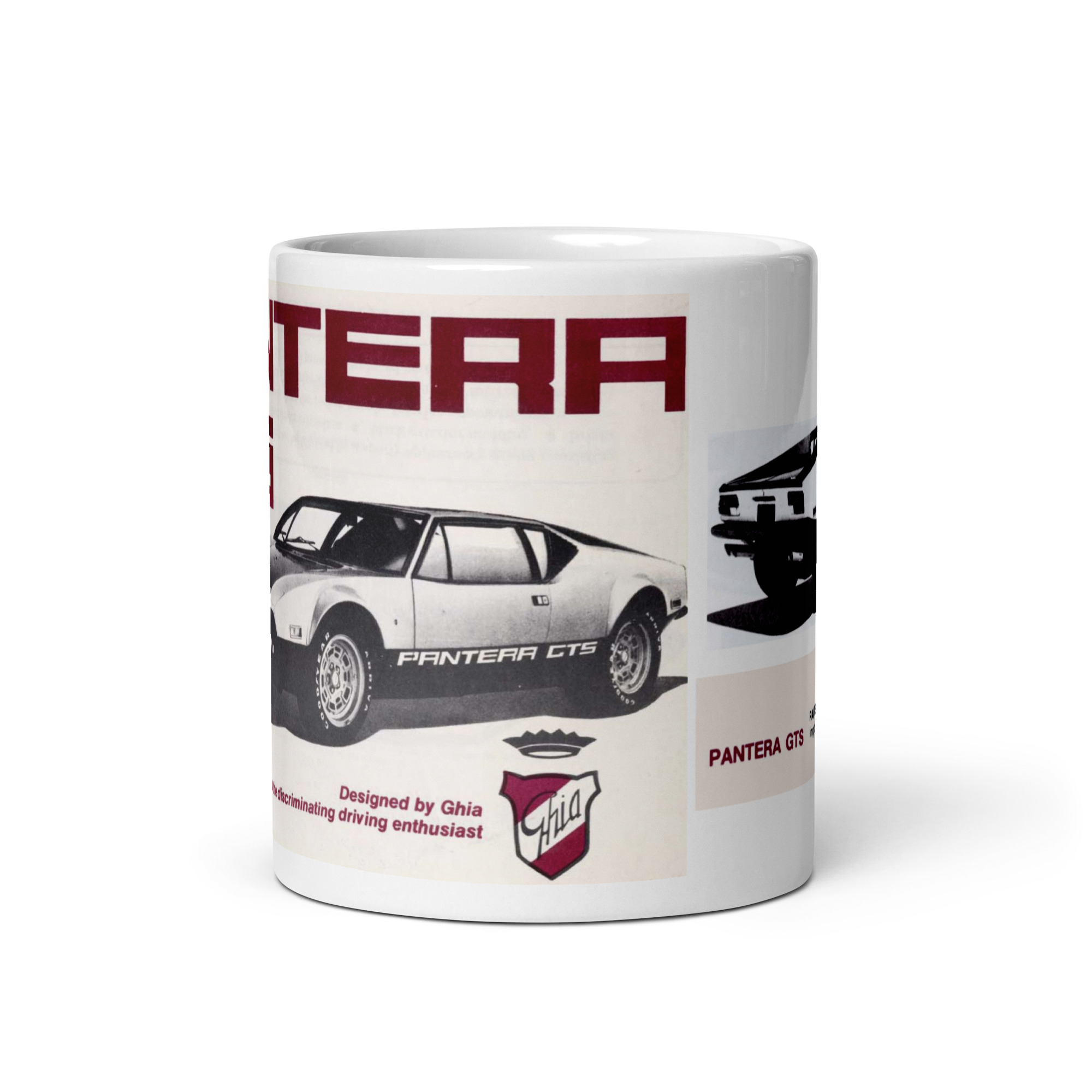 1974 De Tomaso Pantera Sales Brochure Coffee Mug 351 Cleveland - Image 3