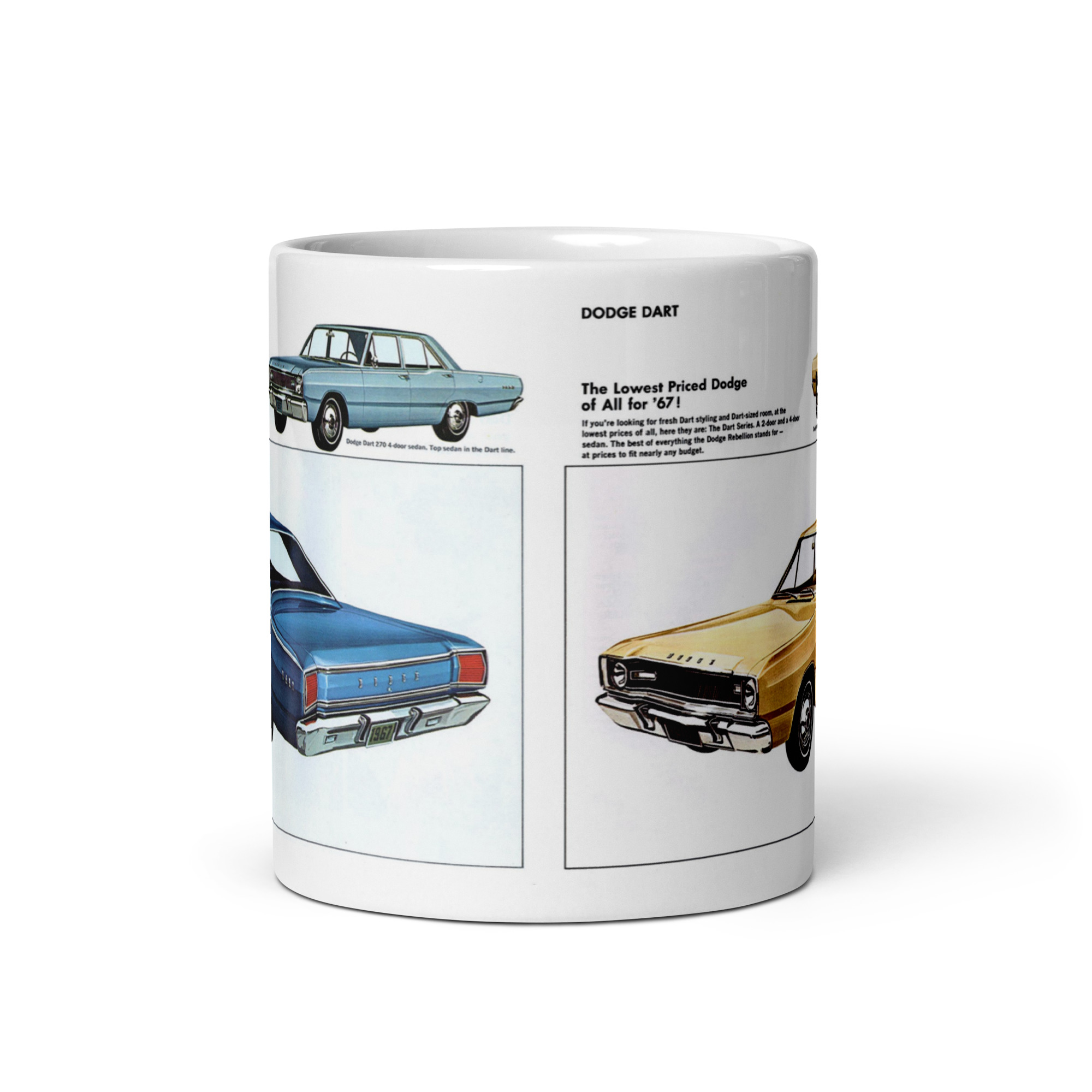 1967 Dodge Dart and 270 Sales Brochure Coffee Mug 273 225 - Image 3