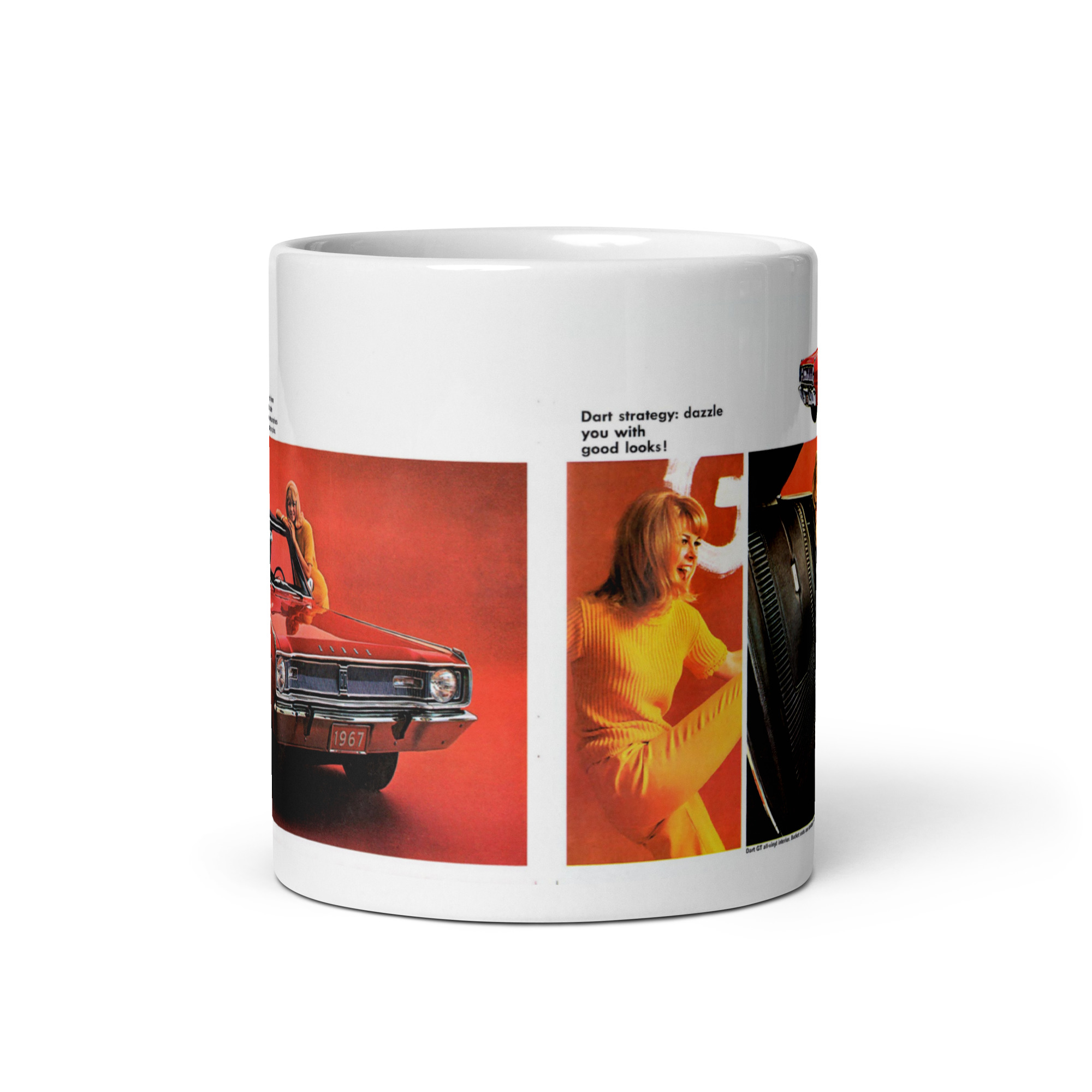 1967 Dodge Dart GT Sales Brochure Coffee Mug 273 Convertible - Image 3