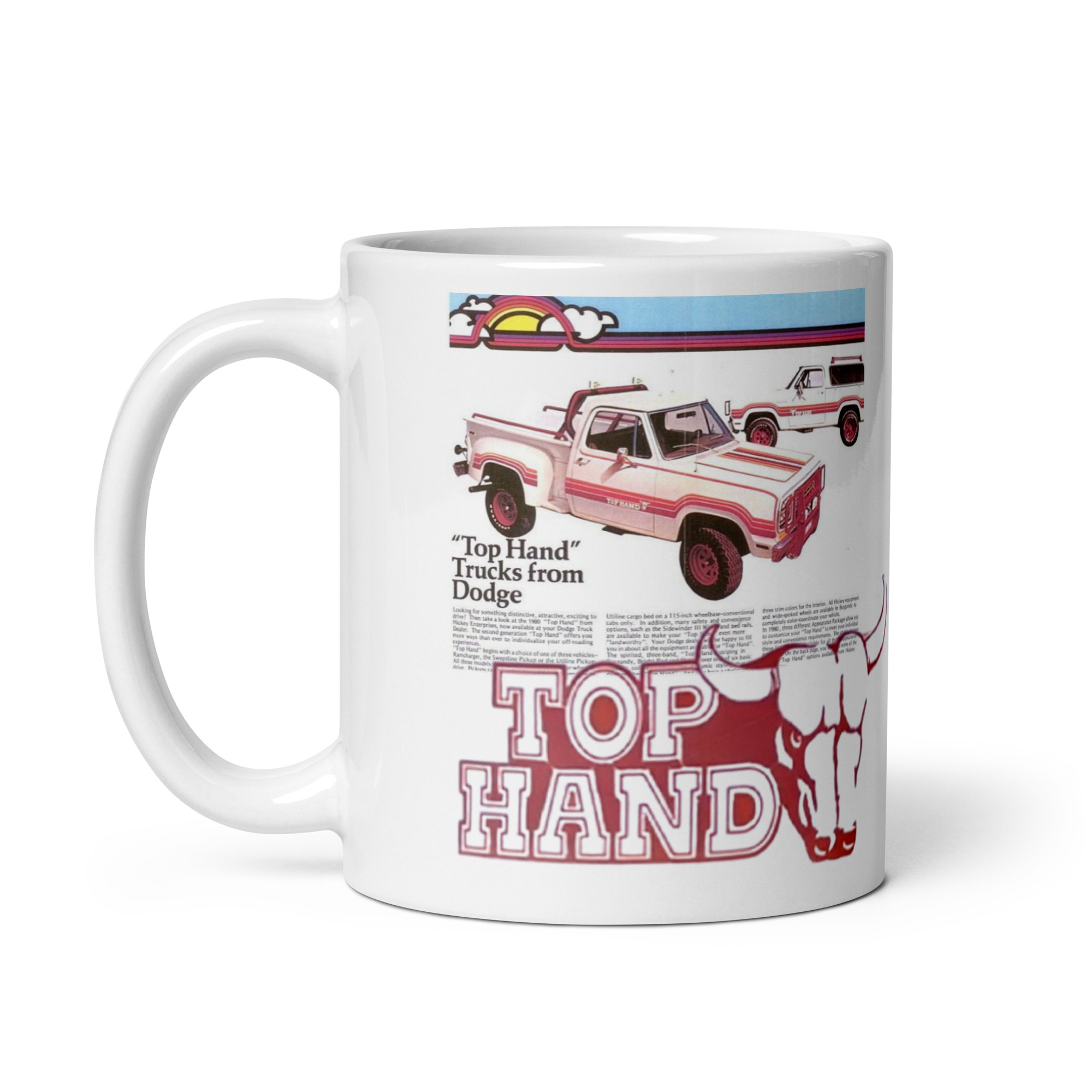 1978 Dodge Top Hand Truck Magazine Ads Coffee Mug 360 400 440 - Image 2