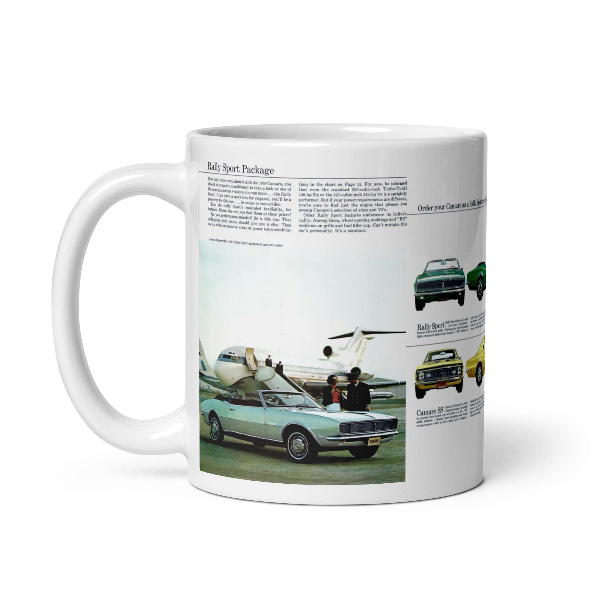 68 Camaro Sales Brochure Coffee Mug RS Rally Sport SS 350 Details SS396 - Image 3