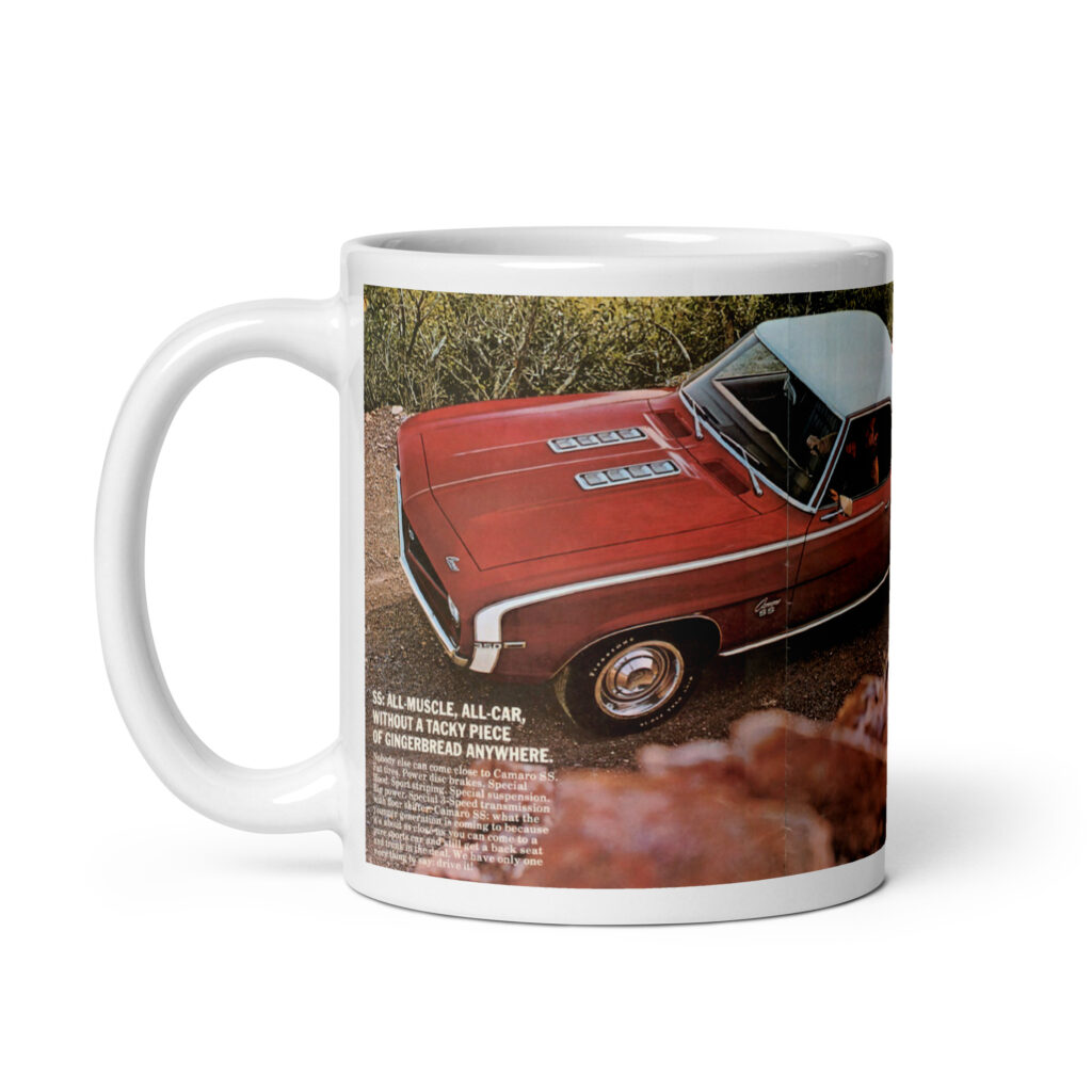 69 Camaro Sales Brochure Coffee Mug Cover and SS 350 SS 396