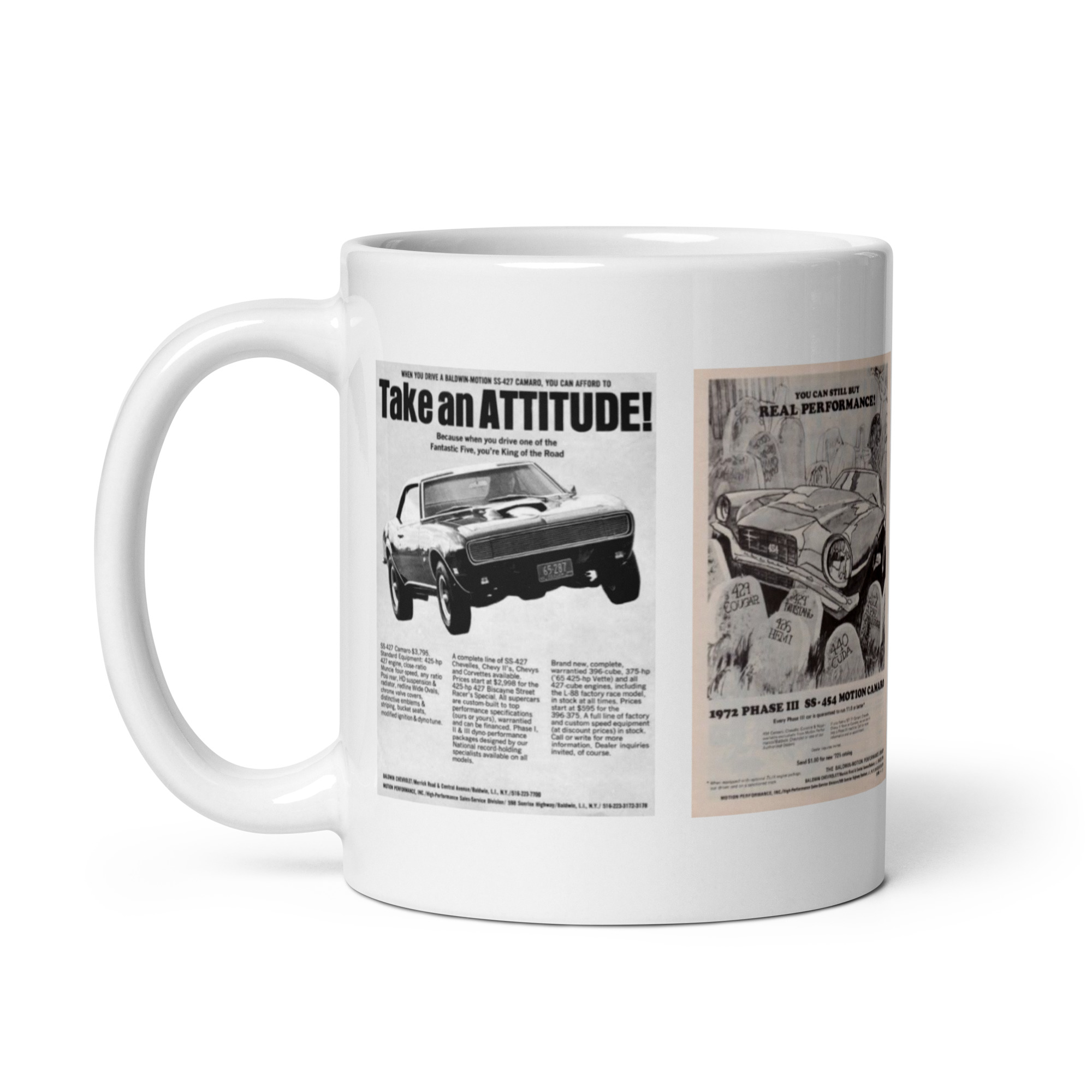 Baldwin Motion SS Camaro Magazine Ads 69 427 72 454 Phase III Performance Parts - Image 2