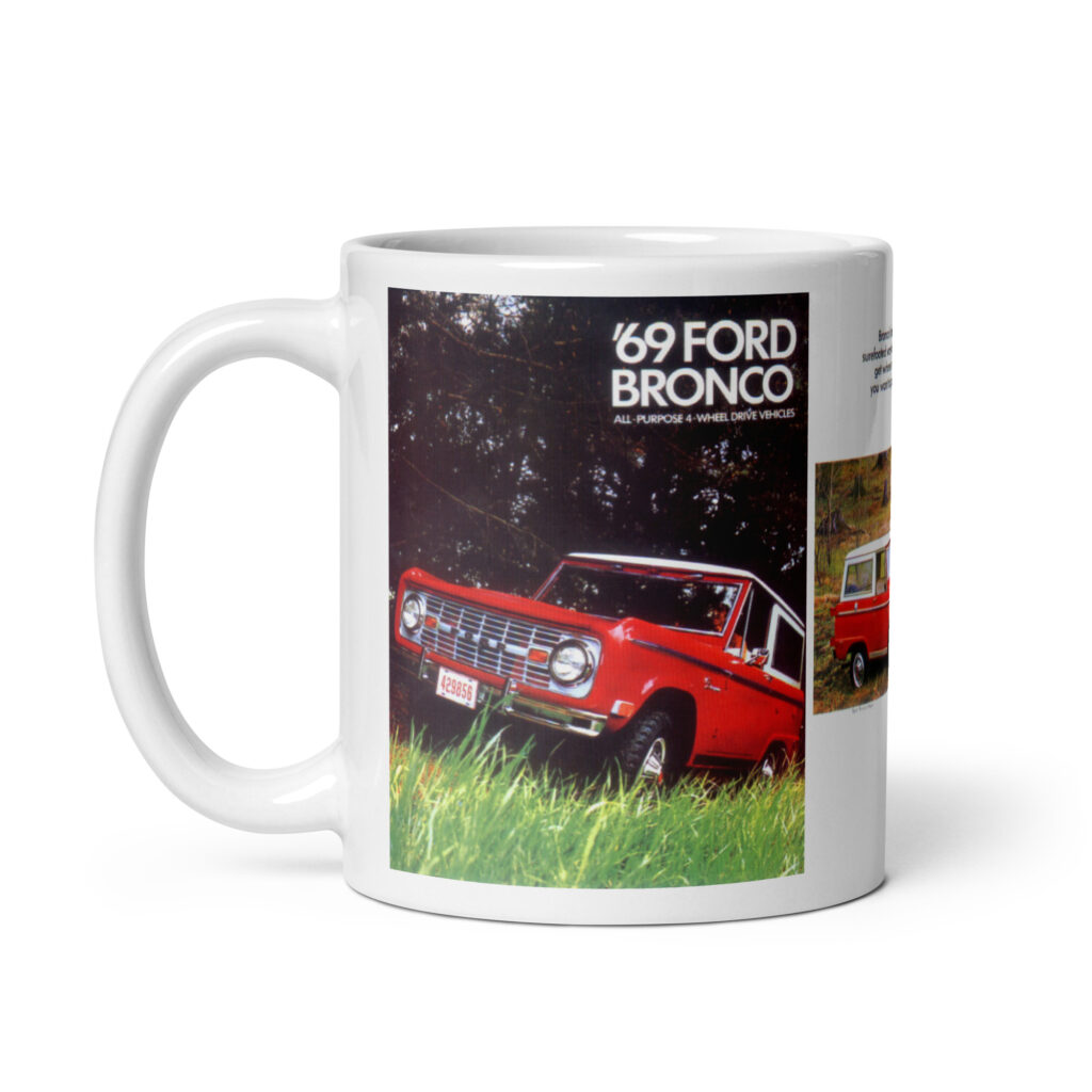 1969 Ford Bronco Sales Brochure Coffee Mug 4X4