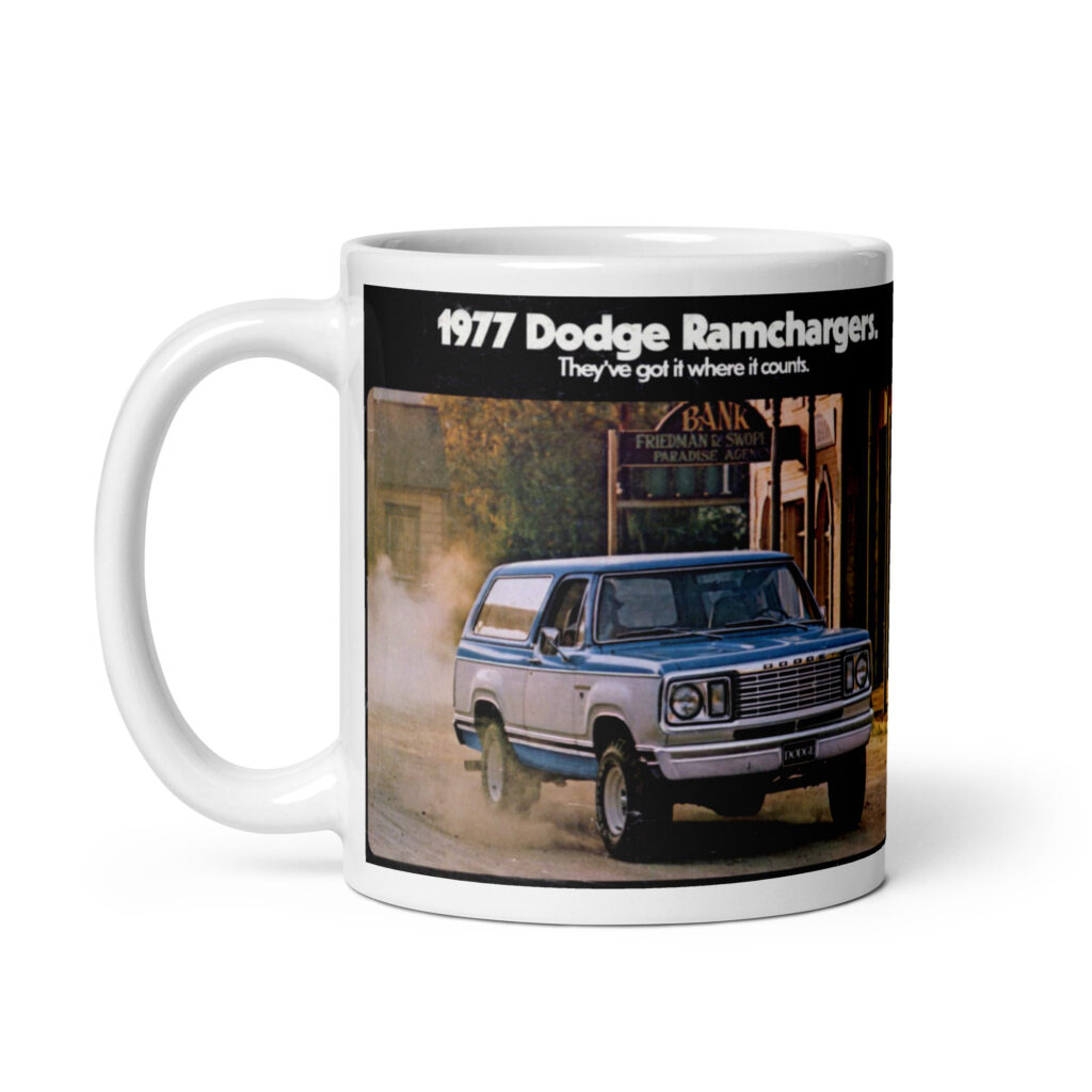1977 Dodge Ramcharger Sales Brochure Cover Coffee Mug 318 360 440
