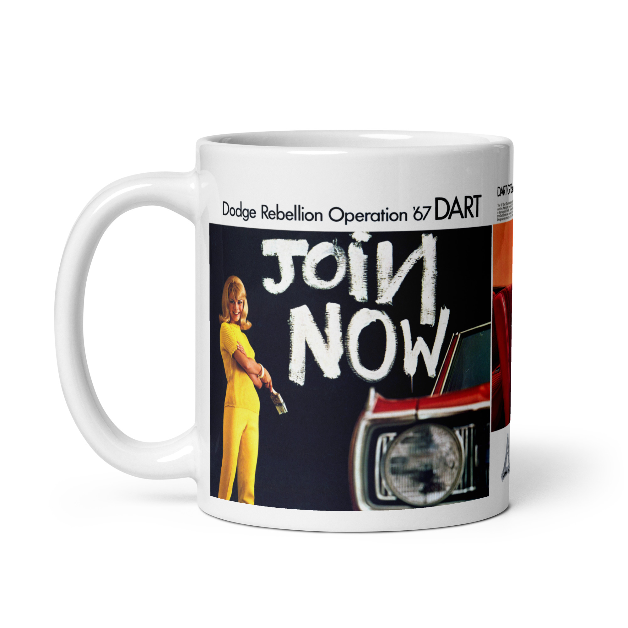 1967 Dodge Dart Sales Brochure Coffee Mug #2 GT Models 273 Four Barrel - Image 3