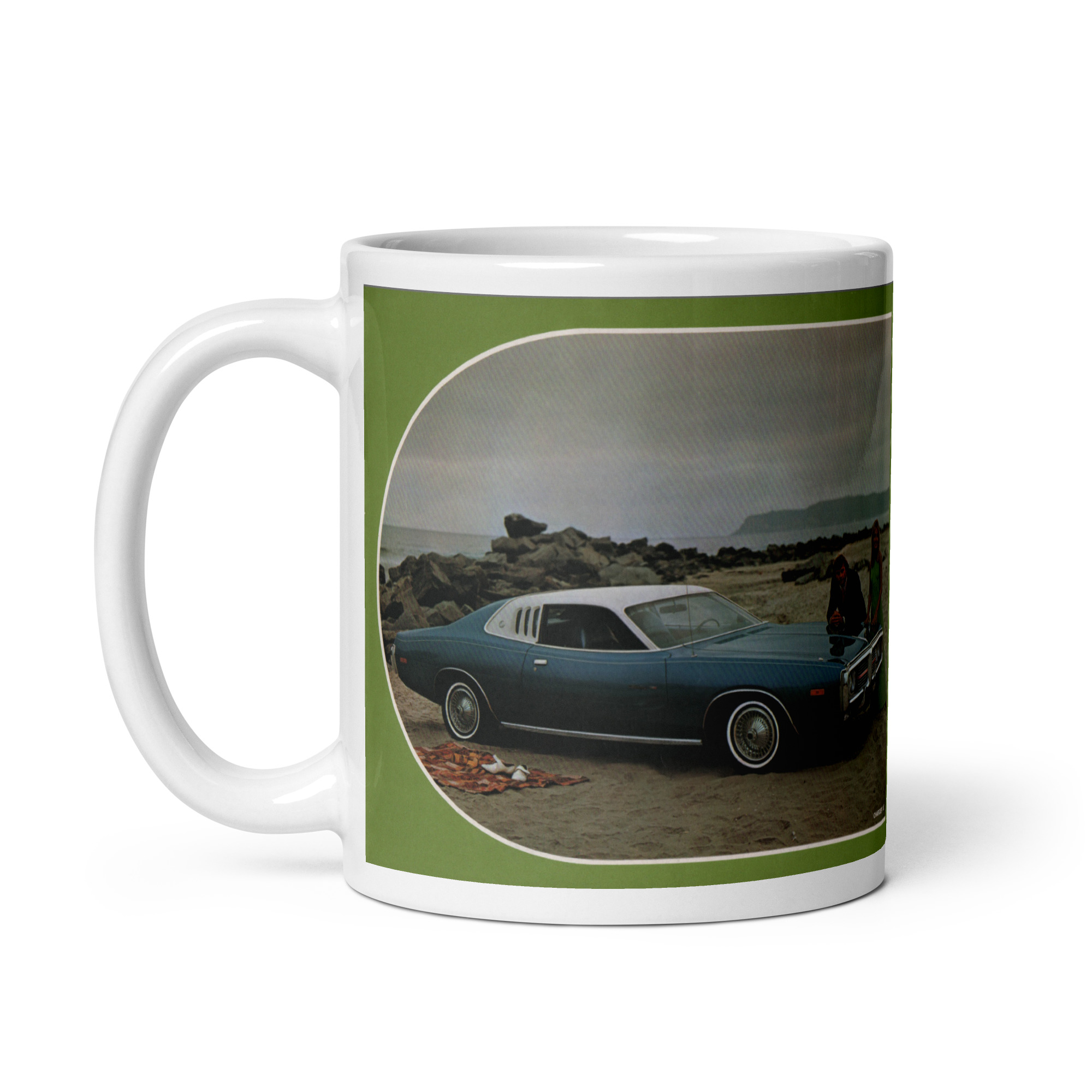 1973 Dodge Charger Sales Brochure Coffee Mug SE Brougham 360 400 440 - Image 3