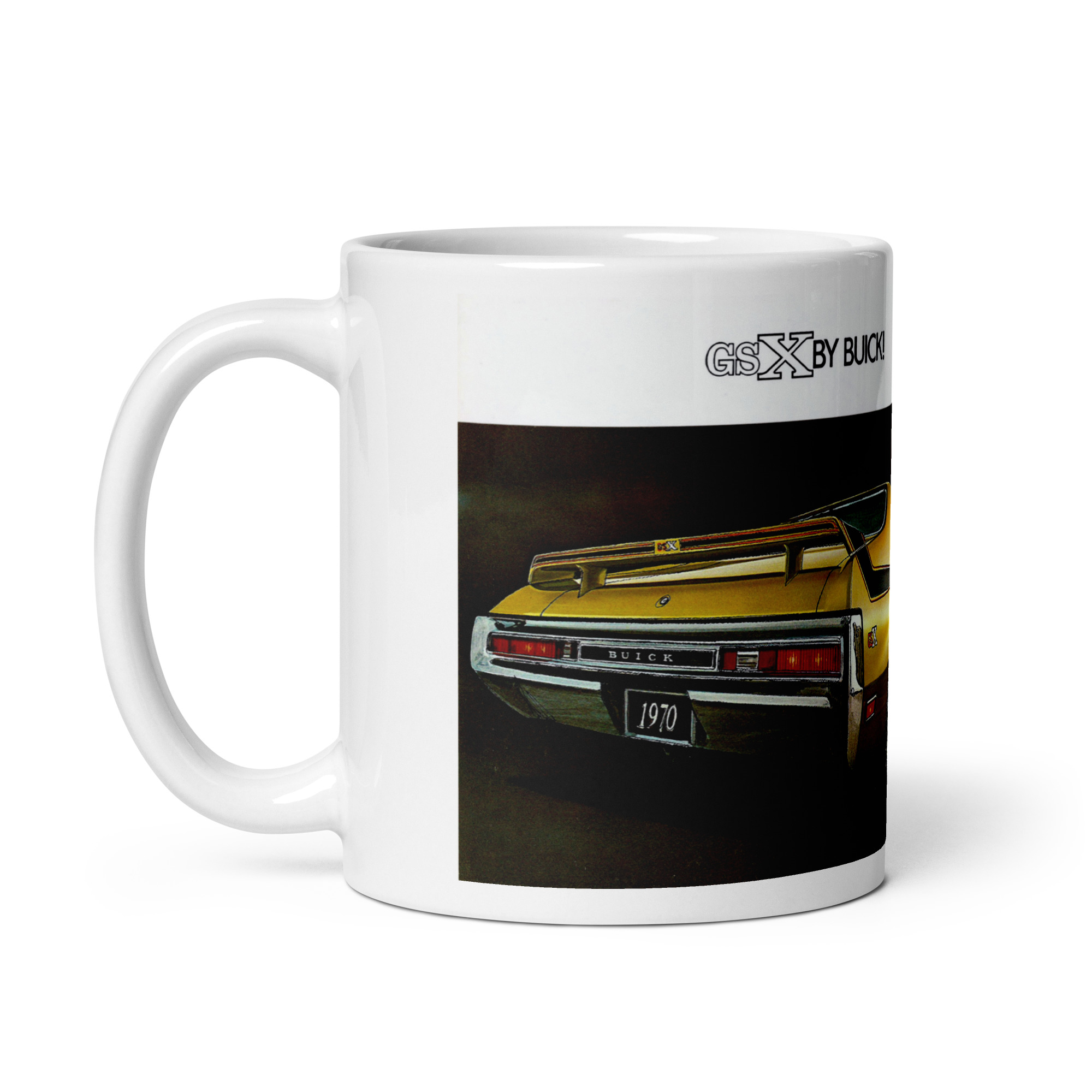 1970 Buick GSX Sales Brochure Coffee Mug 455 Stage 1 4 Speed - Image 3