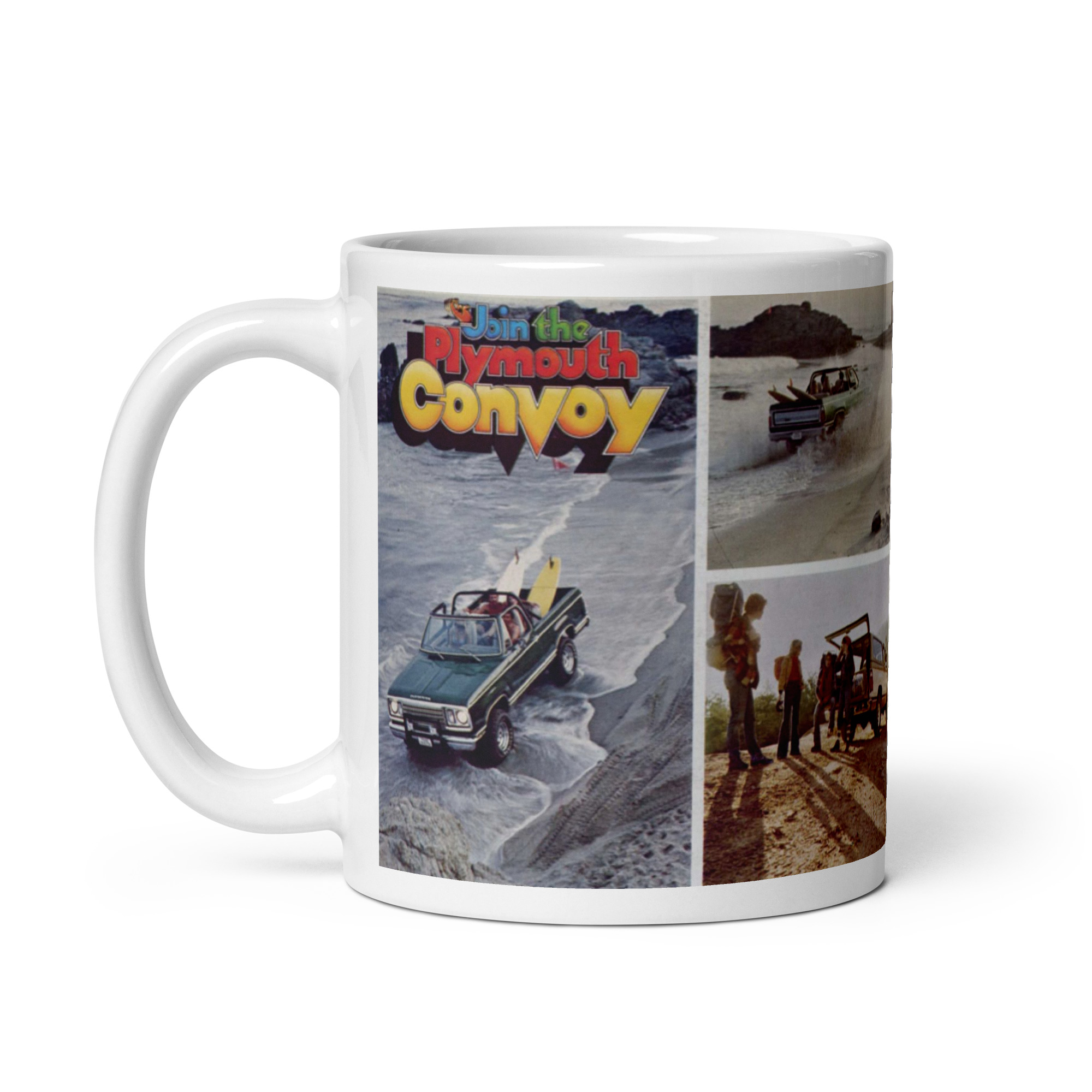 1977 Plymouth Trailduster Sales Brochure Coffee Mug Join The Convoy - Image 3
