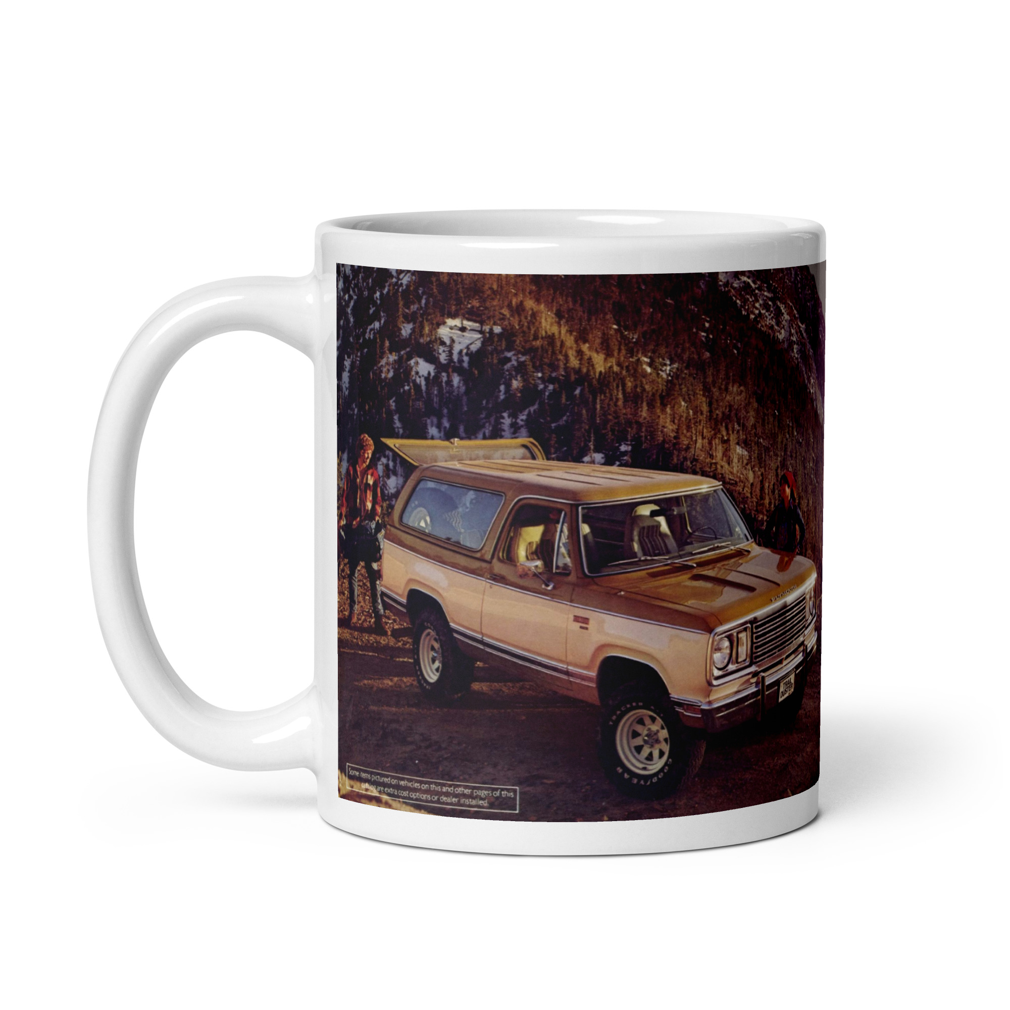 1977 Plymouth Trailduster Sales Brochure Coffee Mug Four Wheel Drive - Image 3