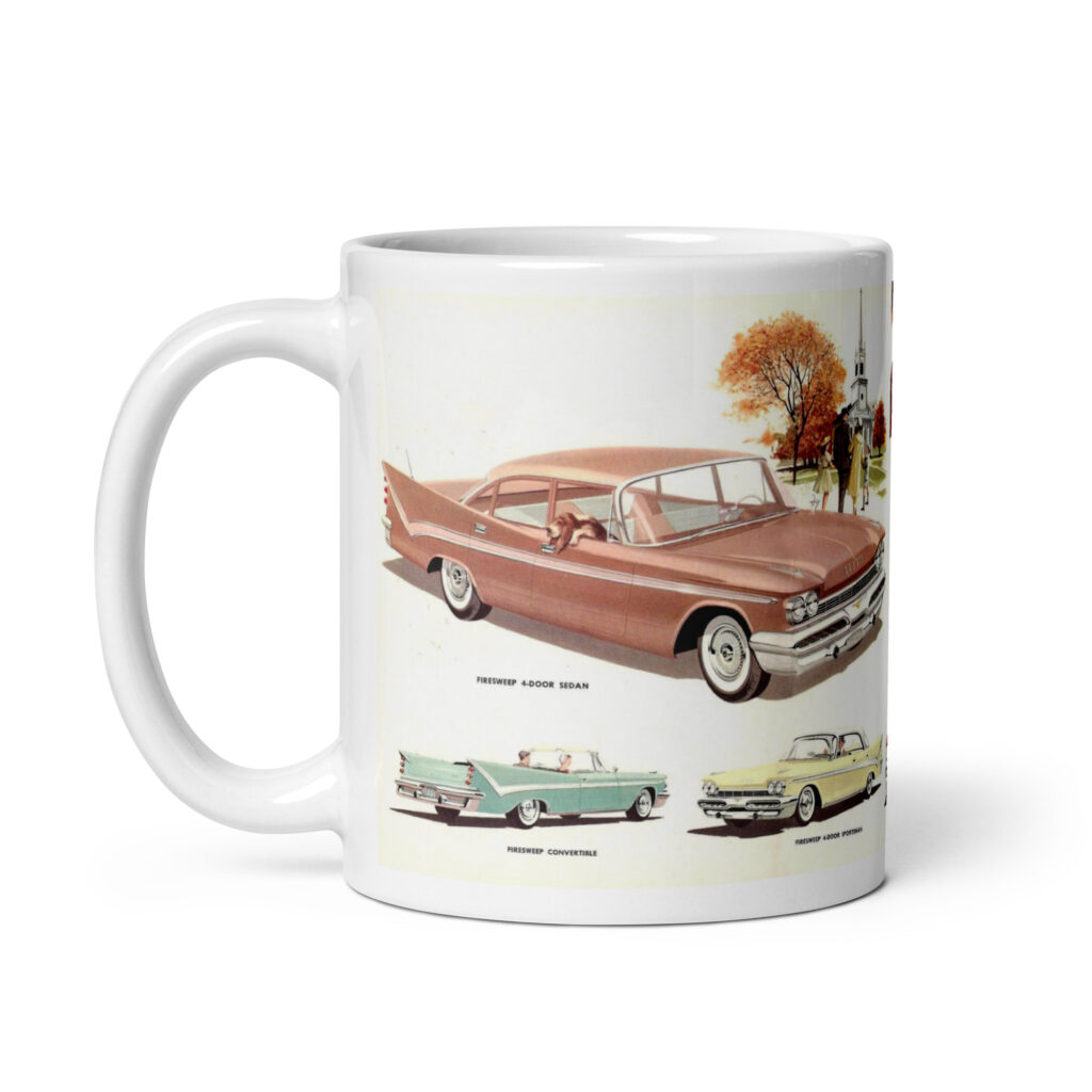 1959 DeSoto Firesweep Sales Brochure Coffee Mug Sportsman Convertible 361