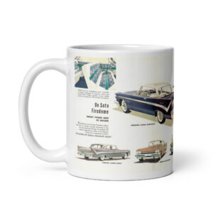 1959 Desoto Firedome Sales Brochure Coffee Mug Sportsman Convertible 383