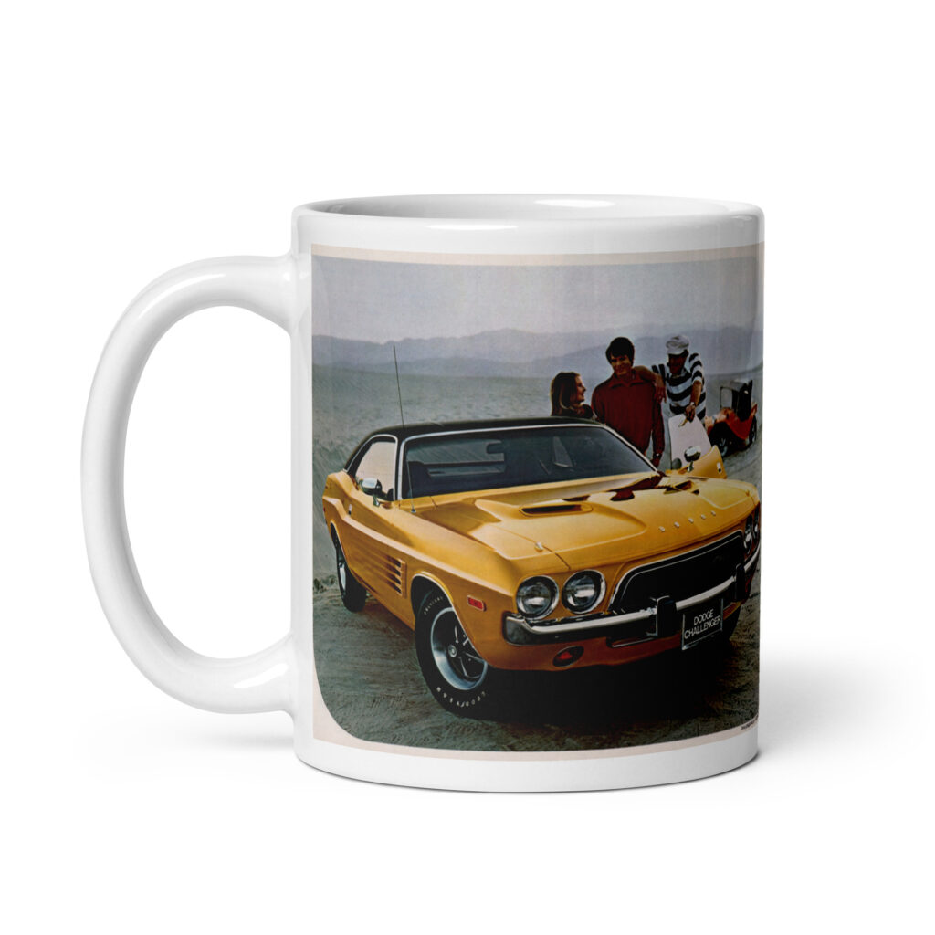 1974 Dodge Challenger Sales Brochure Coffee Mug Rallye 360 4BBL