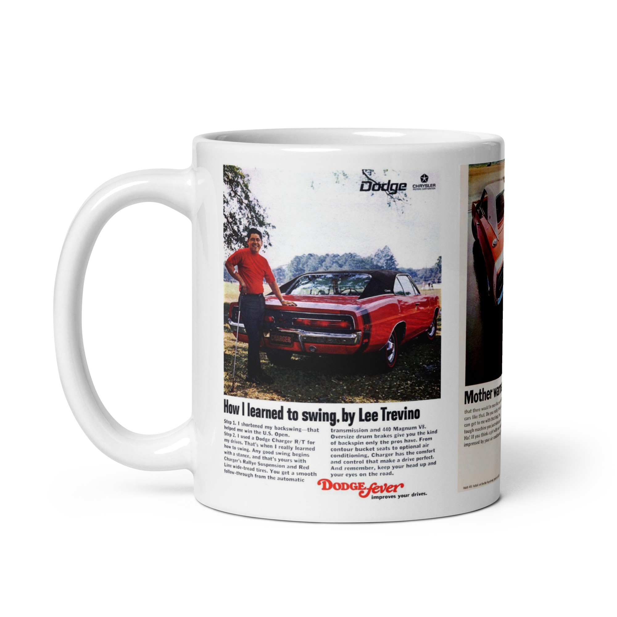 1969 Dodge Charger R/T 3 Magazine Ads Coffee Mug Mother Lee Eternal 440 426 - Image 3