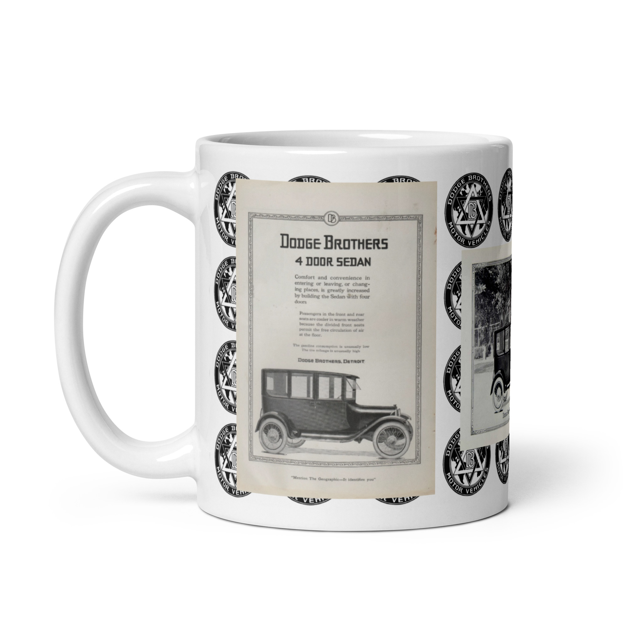 1919 Dodge Brothers 3 Magazine Ad Coffee Mug 4 Door + Business Car - Image 3