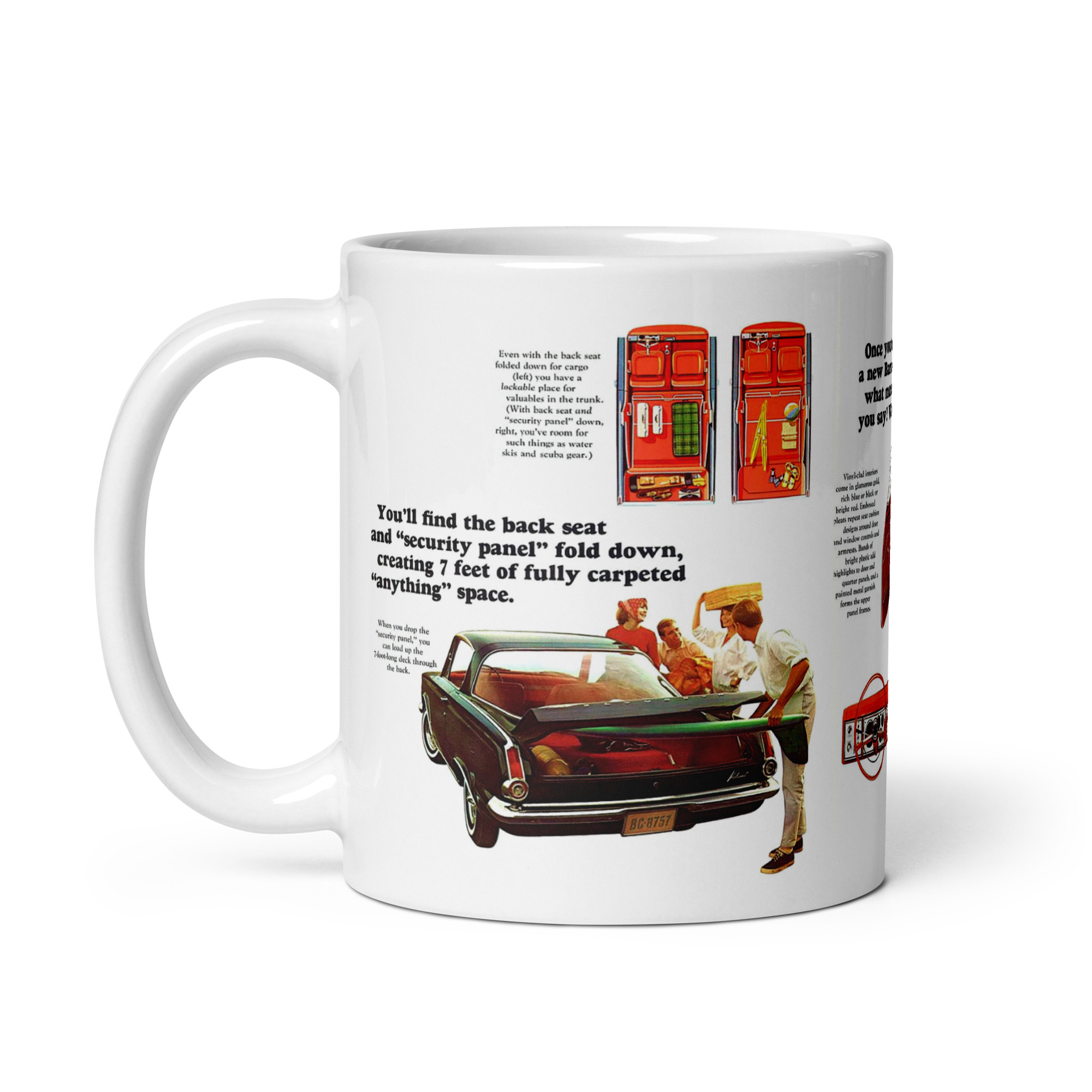 1964 Plymouth Barracuda Sales Brochure Coffee Mug #2 225 273