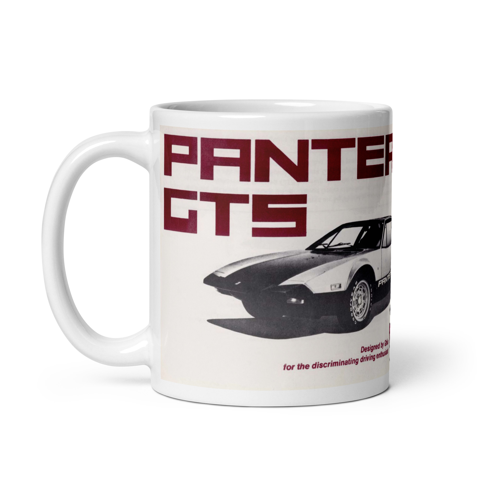 1974 De Tomaso Pantera Sales Brochure Coffee Mug 351 Cleveland