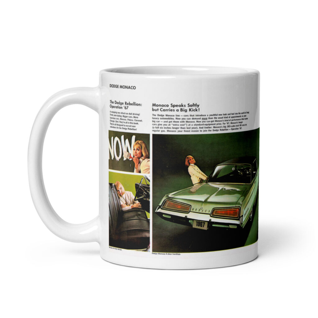 1967 Dodge Monaco Sales Brochure Coffee Mug 383