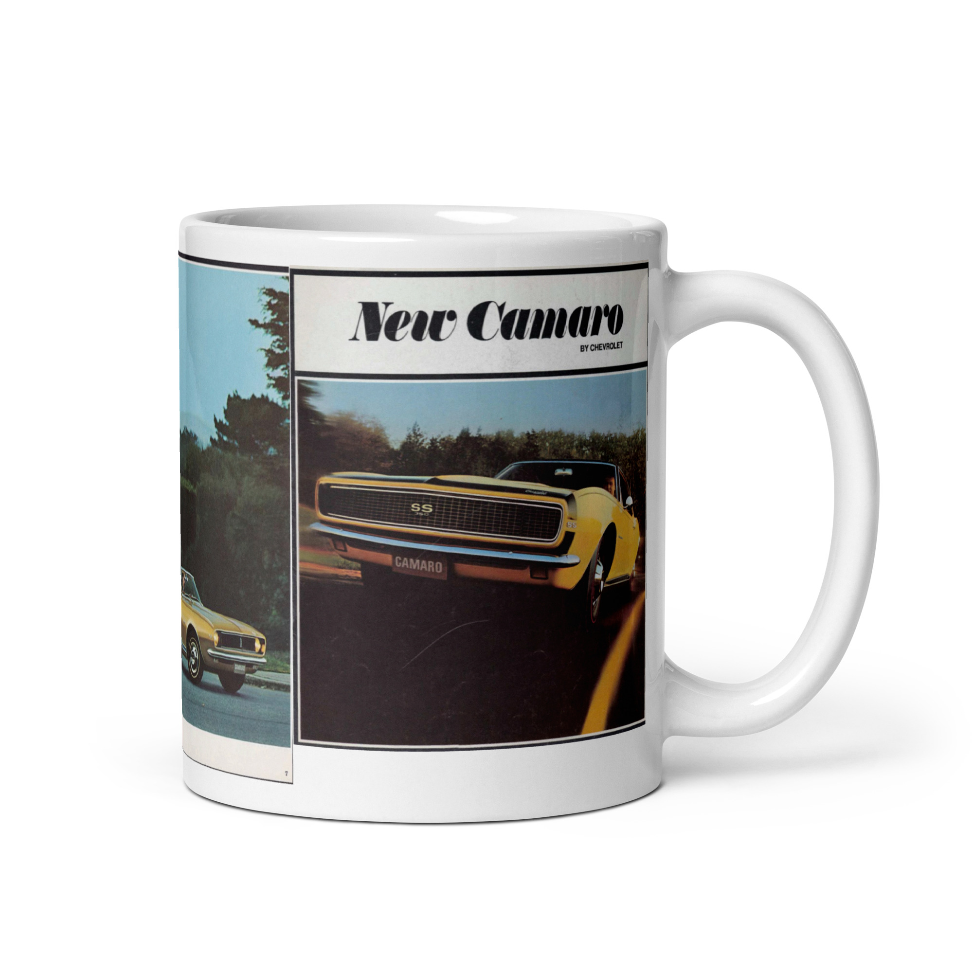 67 New Camaro Sales Brochure Coffee Mug RS Rally Sport 230 327 - Image 2