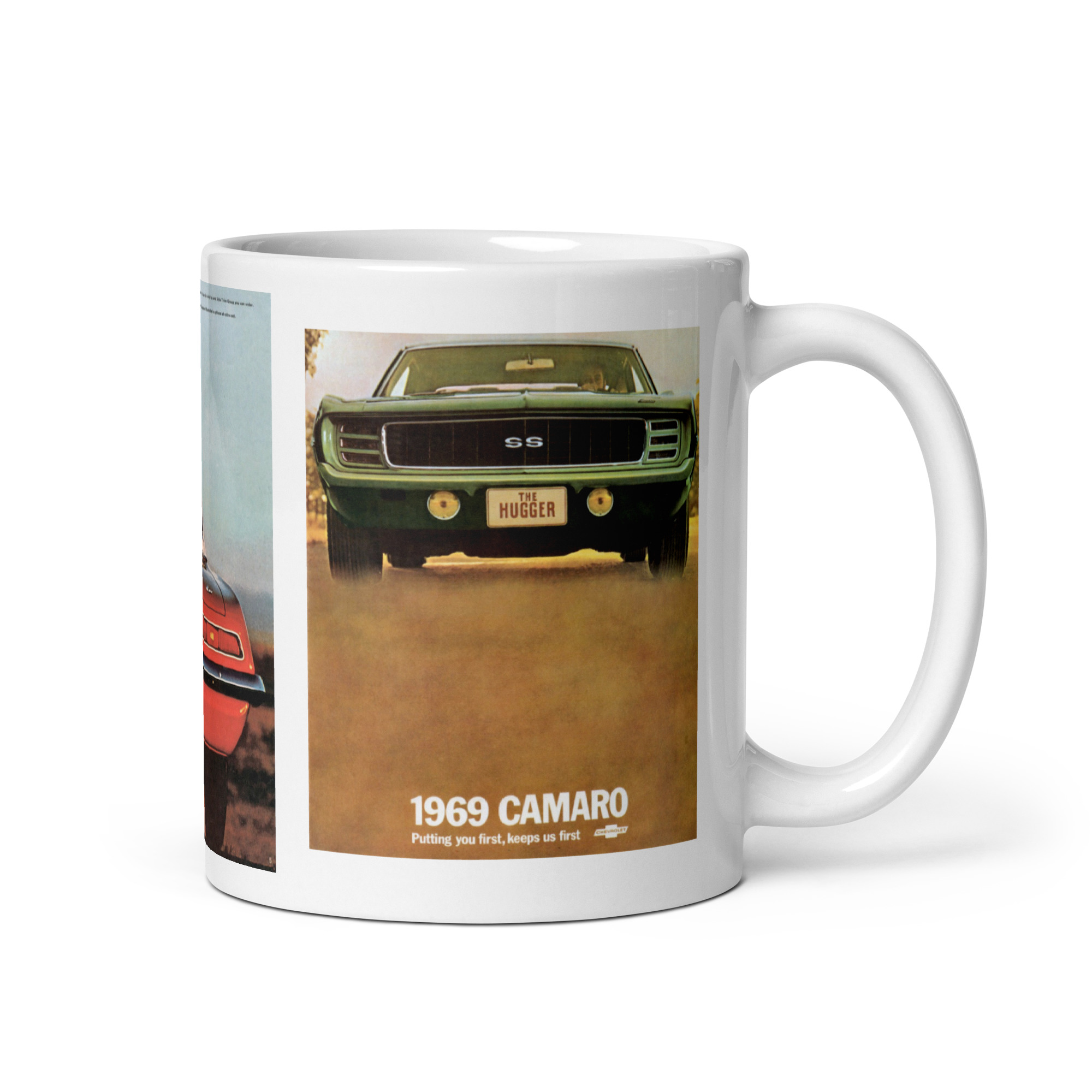 69 Camaro Sales Brochure Coffee Mug Cover and Base Hardtop 230 250 307 327 - Image 2