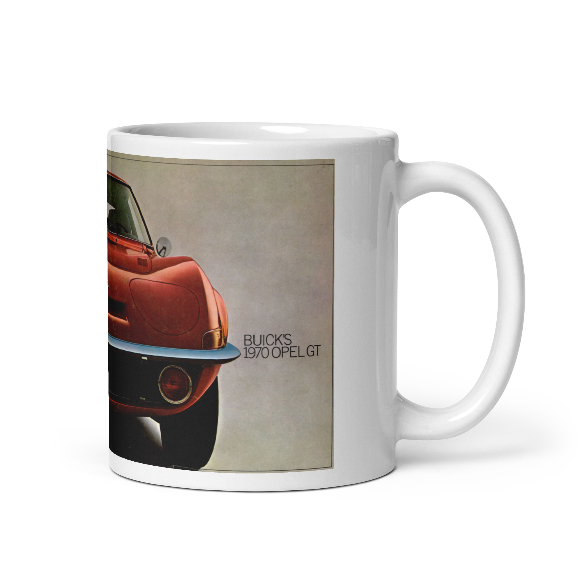 1970 Opel GT Sales Brochure Cover Coffee Mug USA Buick Dealers - Image 2