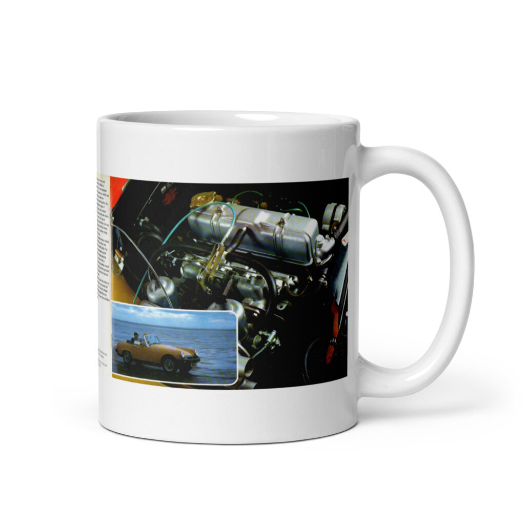 1974 MG Midget Sales Brochure Coffee Mug #3 UK Edition