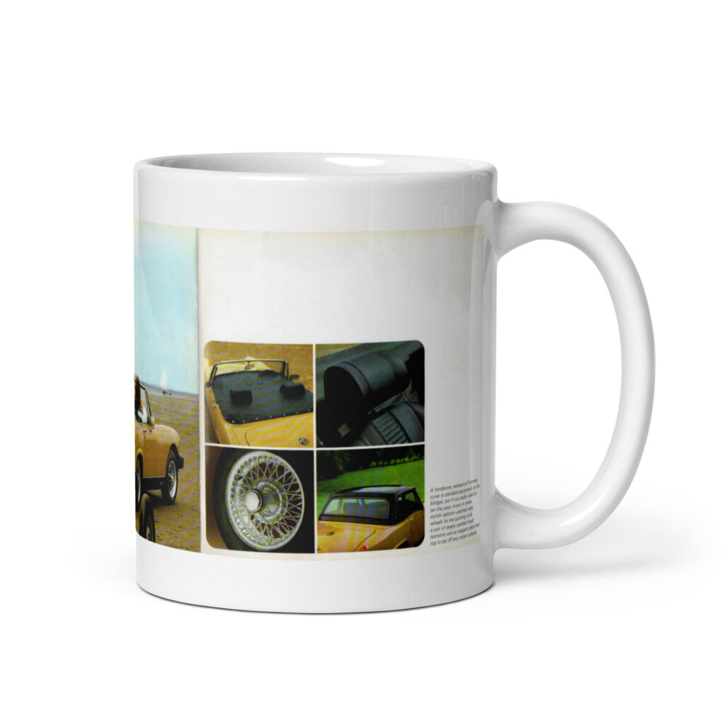 1974 MG Midget Sales Brochure Coffee Mug #5 UK Edition