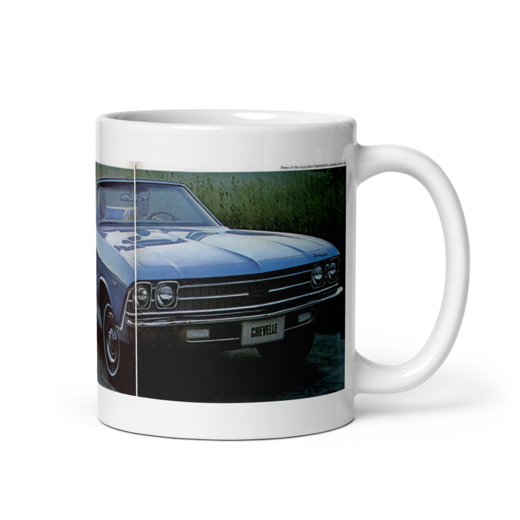 1969 Chevrolet Chevelle Malibu Convertible Sales Brochure Coffee Mug Canada