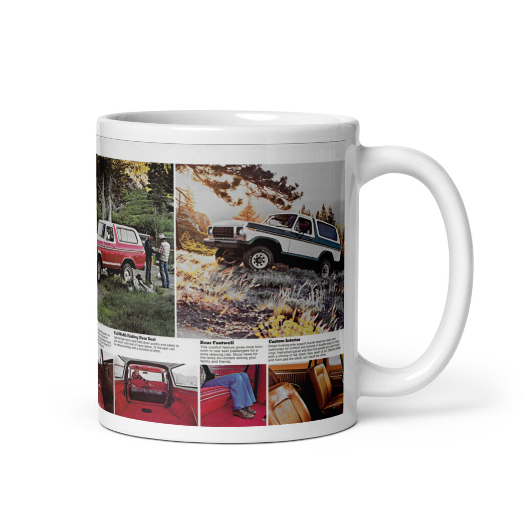 1978 Ford Bronco Sales Brochure Coffee Mug #2 4X4