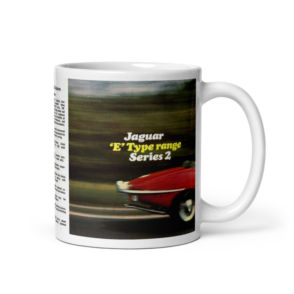 1969 Jaguar E Type Series 2 Sales Brochure Coffee Mug