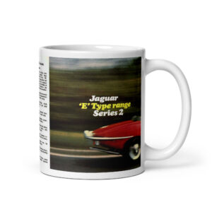 1969 Jaguar E Type Series 2 Sales Brochure Coffee Mug