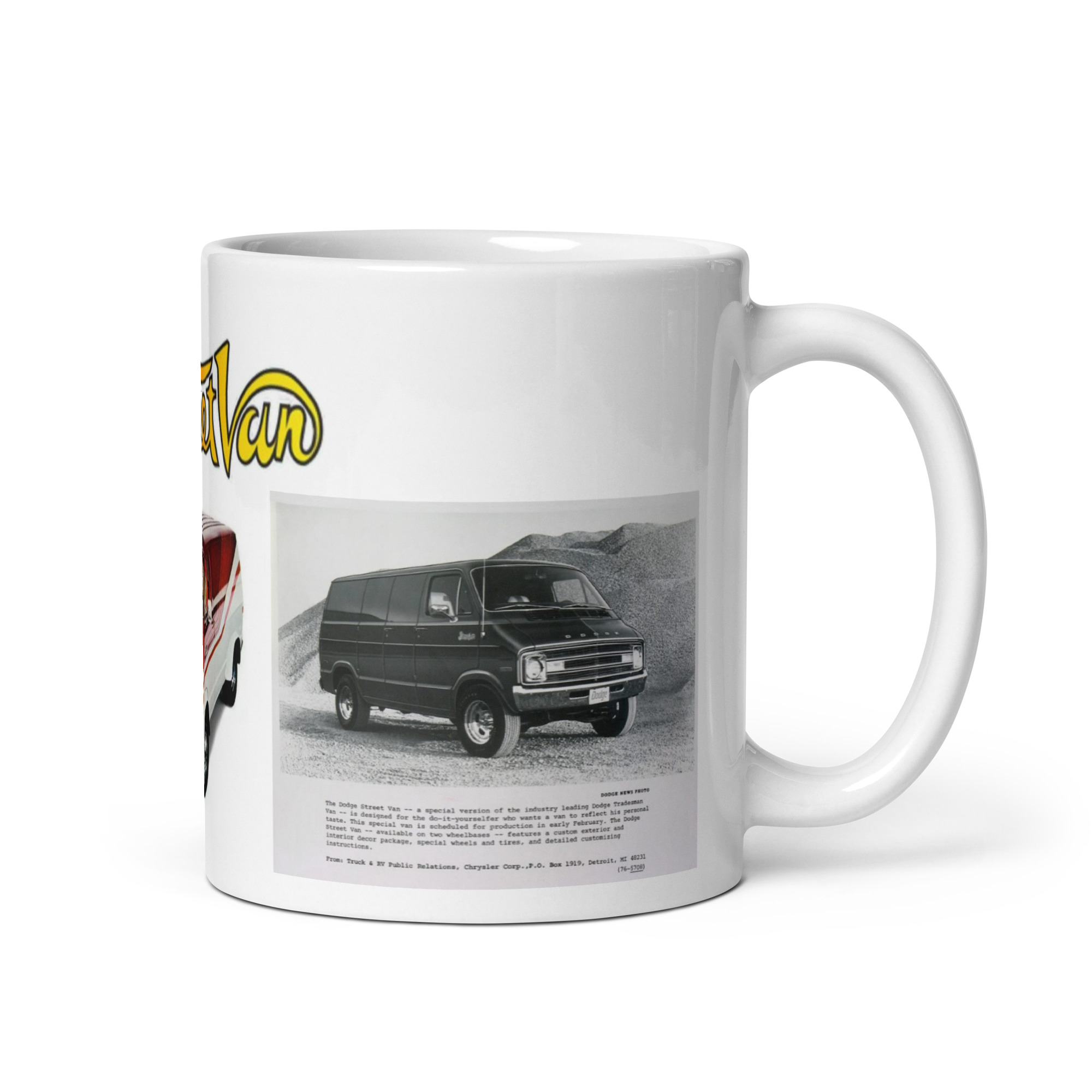 Dodge Street Van Introduction Promo to 1980 Coffee Mug Adult Toys - Image 2