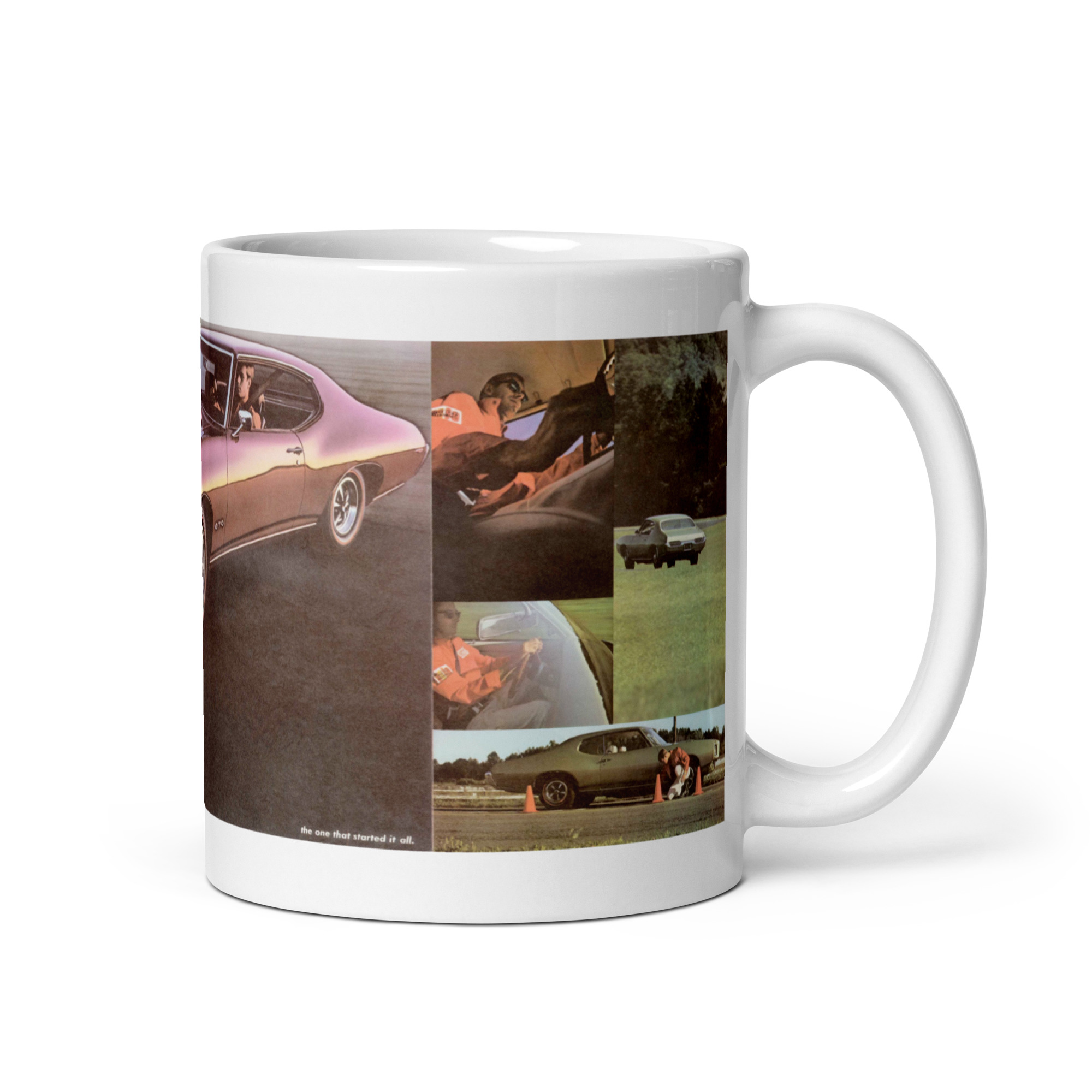 1969 Pontiac Performance Brochure Coffee Mug GTO The One That Started It All - Image 2
