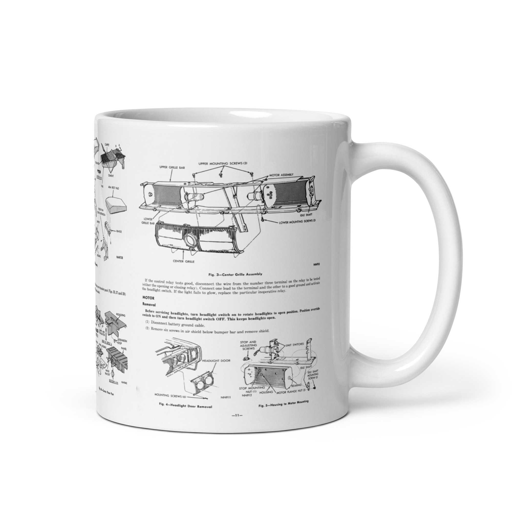 1966 Dodge Charger Introduction TSB Coffee Mug Grille Seats Console - Image 2