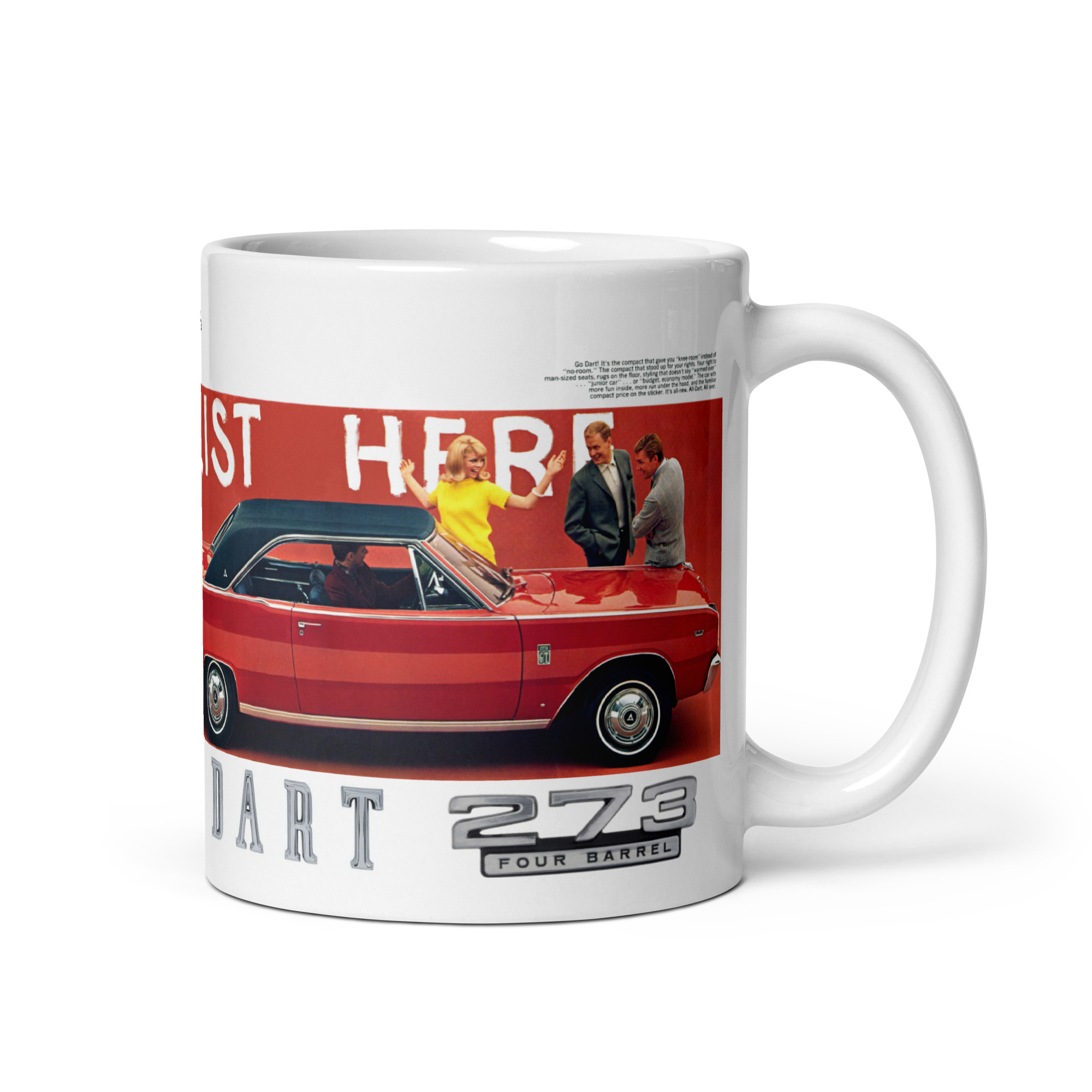 1967 Dodge Dart Sales Brochure Coffee Mug GT Enlist Here 273 - Image 2