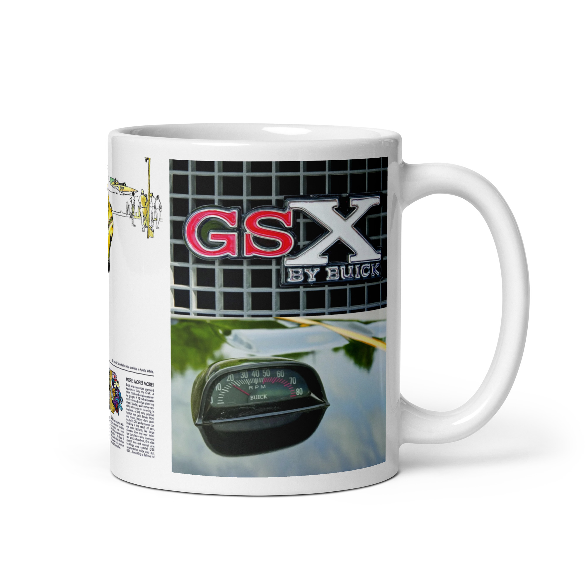 1970 Buick GSX Sales Brochure Coffee Mug #2 455 Stage 1 4 Speed - Image 2