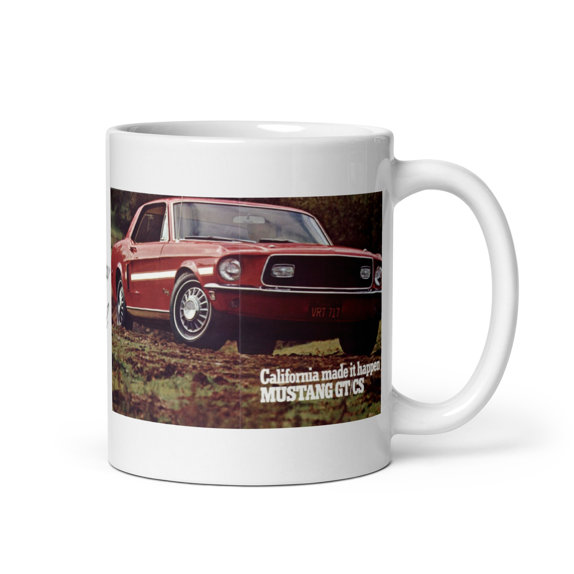 1968 Ford Mustang GT/CS Sales Brochure Coffee Mug California Special - Image 2